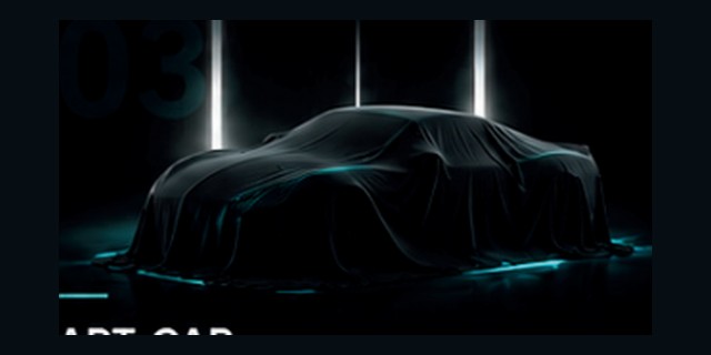 Limited edition Art-Car covered model render
